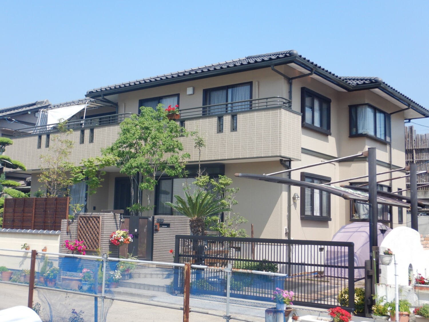 倉敷市 K様邸 外壁塗装（ダブルトーン工法） After