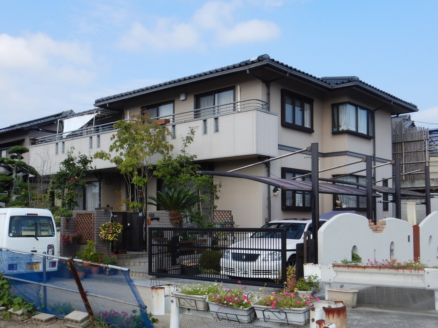 倉敷市 K様邸 外壁塗装（ダブルトーン工法） Before