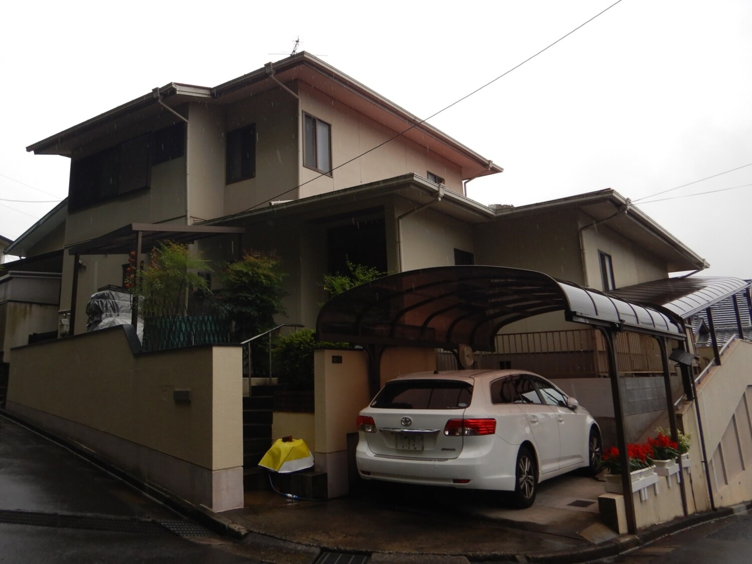 倉敷市 W様邸 屋根カバー工法・外壁塗装 Before