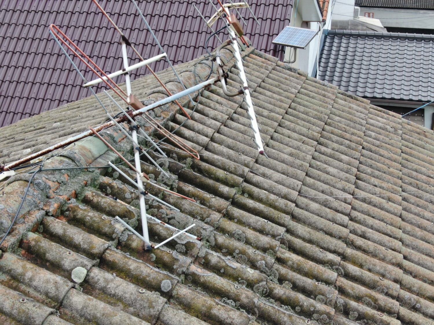 倉敷市 K様邸 屋根瓦葺き替え・付帯部塗装工事 Before