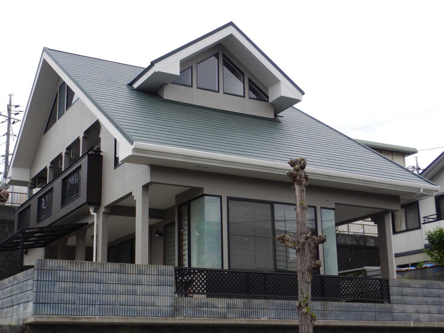 倉敷市 K様邸 屋根カバー工法・外壁塗装 After