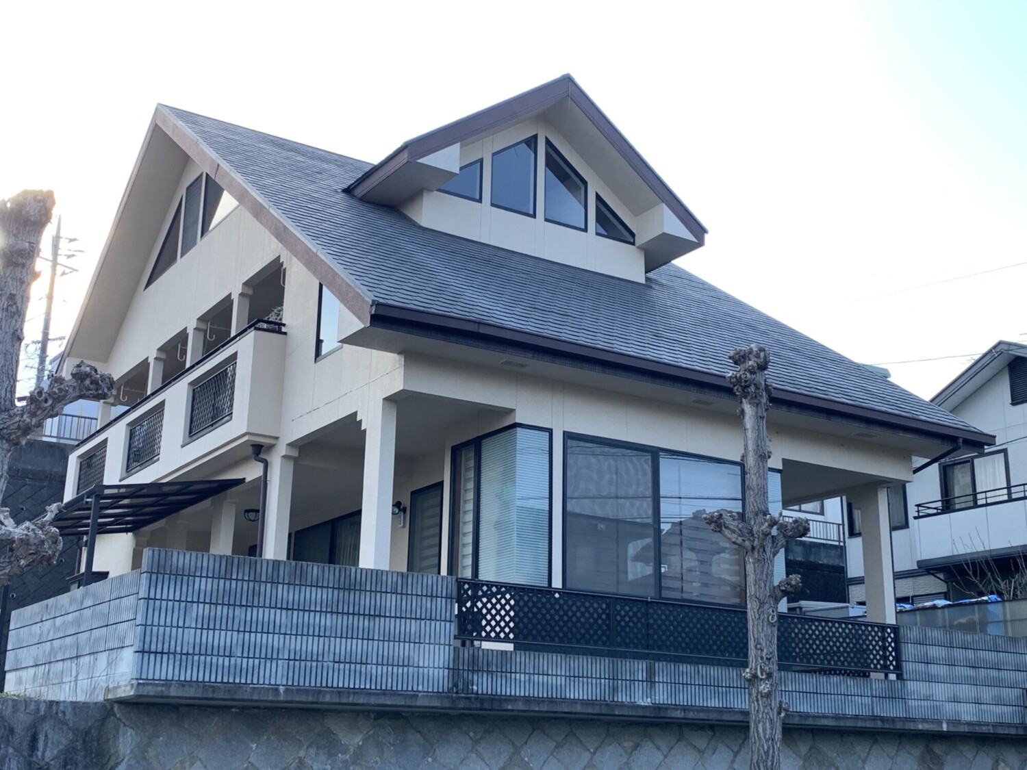 倉敷市 K様邸 屋根カバー工法・外壁塗装 Before
