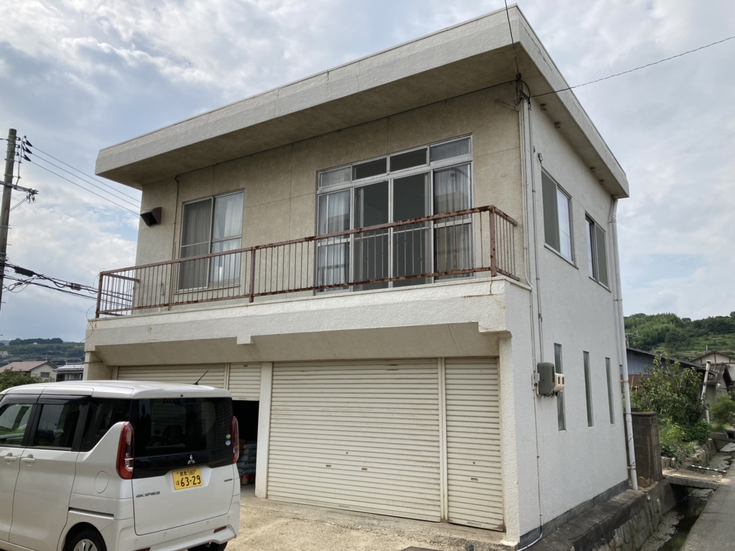 倉敷市 S様邸 屋上防水・外壁塗装工事 Before