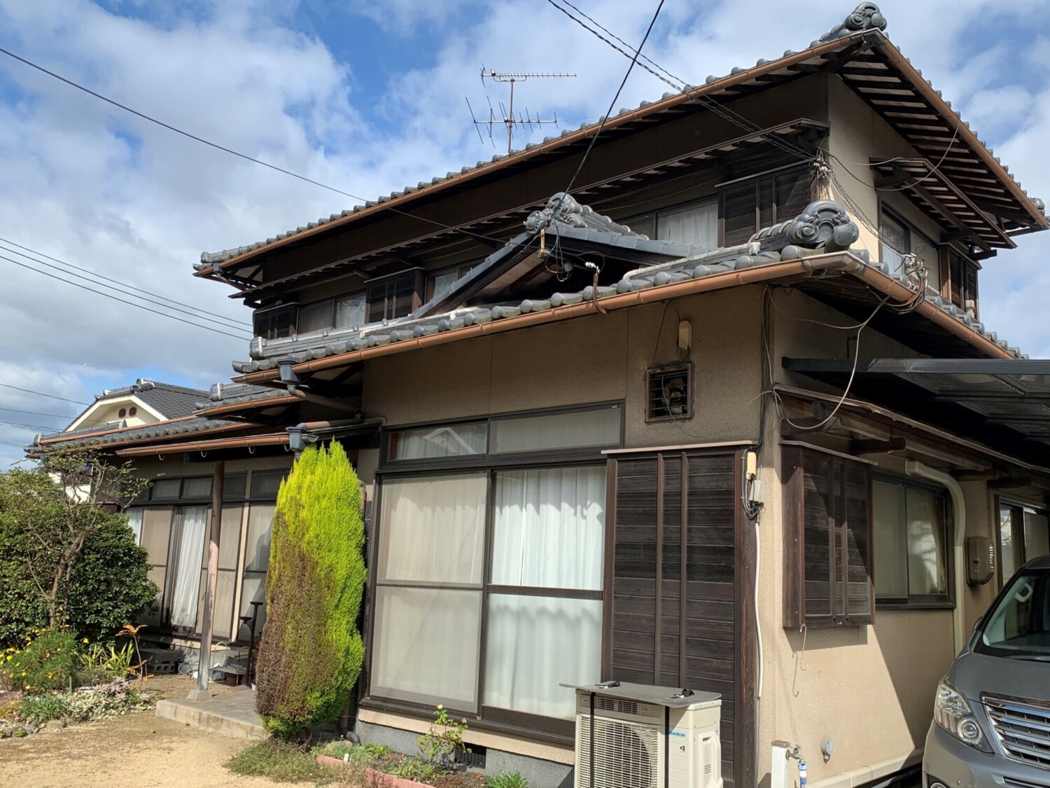 倉敷市 F様邸 外壁塗装工事 Before