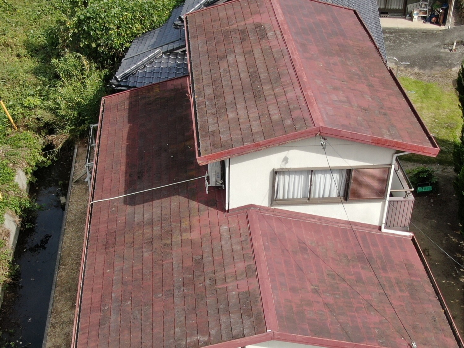 倉敷市 H様邸 屋根カバー・外壁塗装 Before