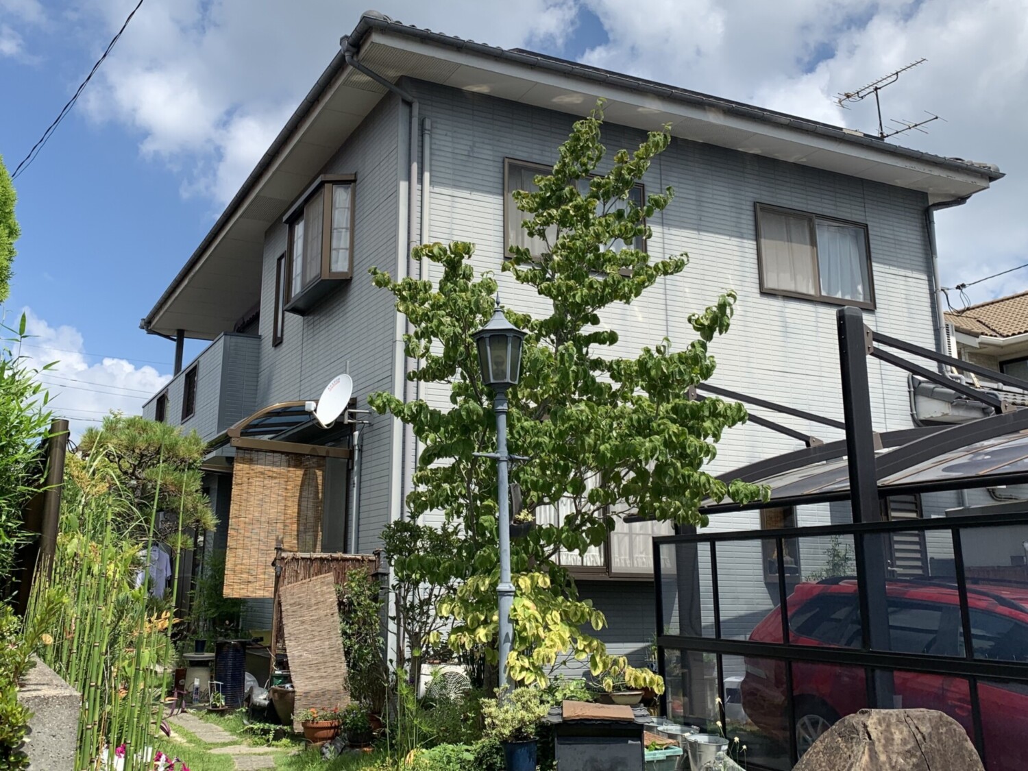 倉敷市 Ｋ様邸 屋根塗装・外壁塗装・ベランダ防水工事 Before