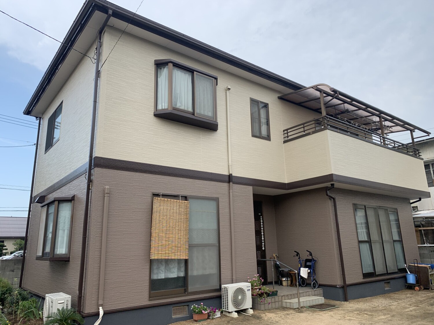 倉敷市 Ｓ様邸 屋根カバー・外壁塗装工事