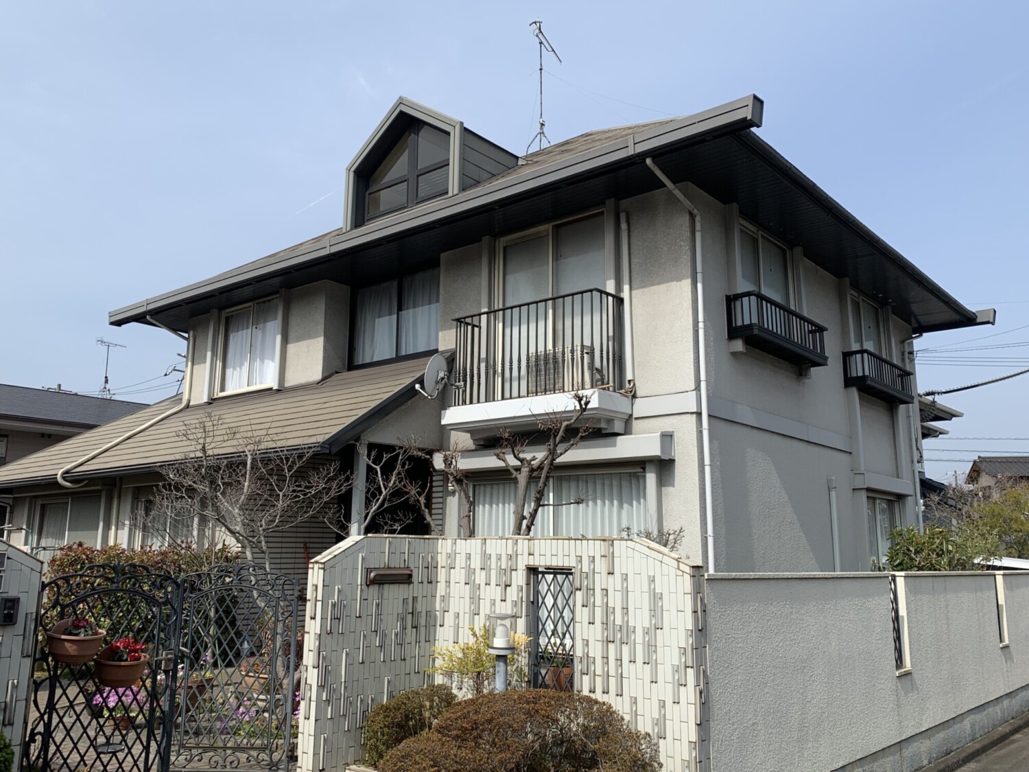 倉敷市 Ｈ様邸 屋根カバー工法・外壁塗装工事 Before