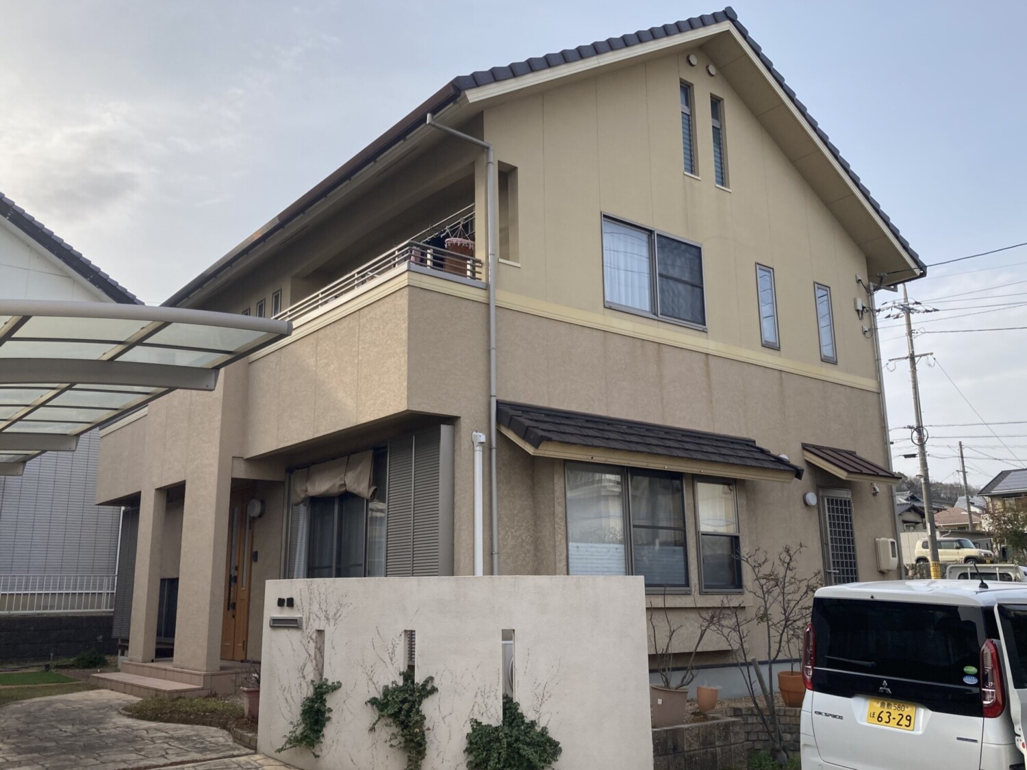 倉敷市 Ｉ様邸 外壁塗装・ベランダ防水 Before