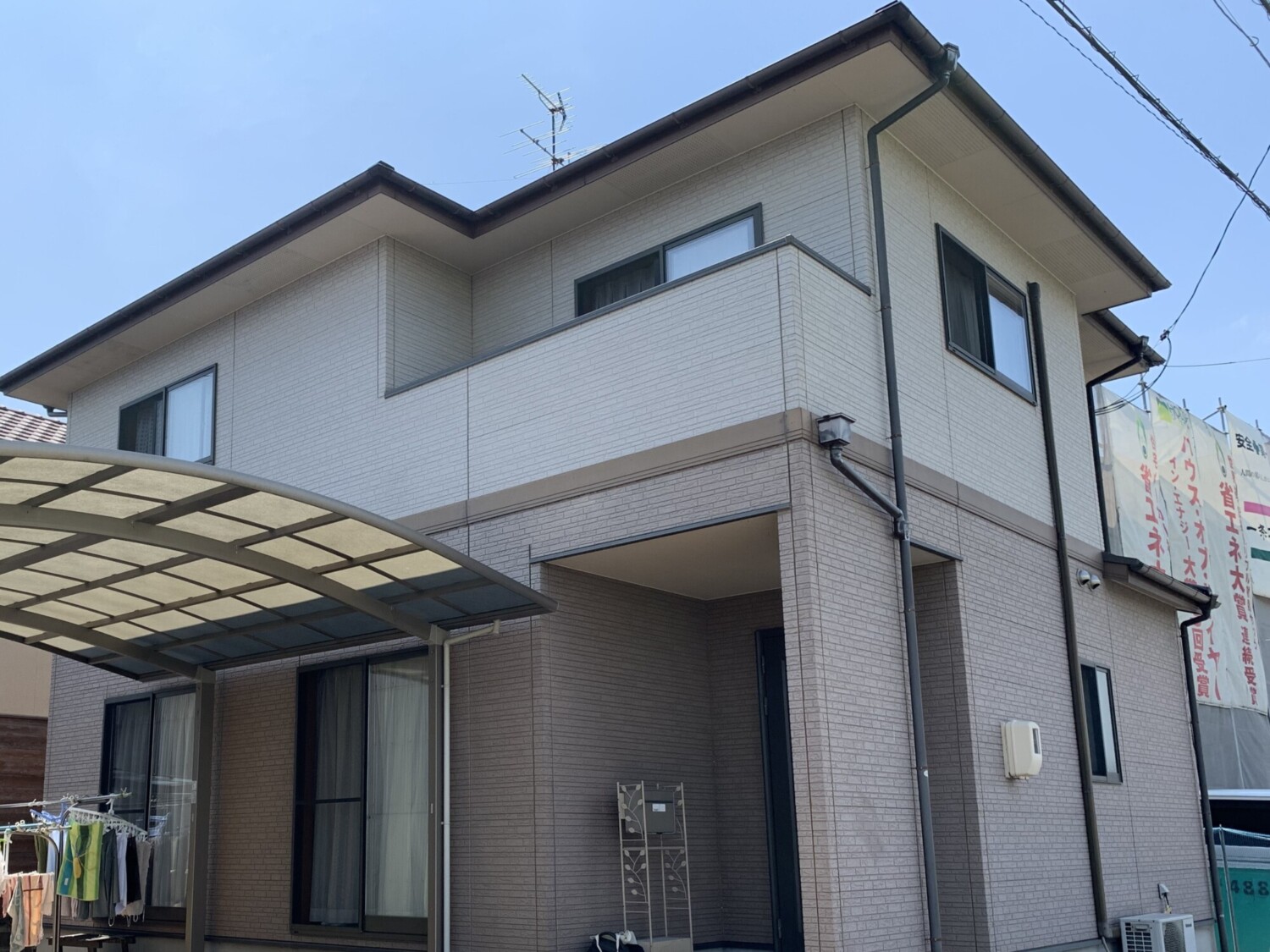 倉敷市 Ｋ様邸 屋根塗装・外壁塗装・ベランダ防水 Before