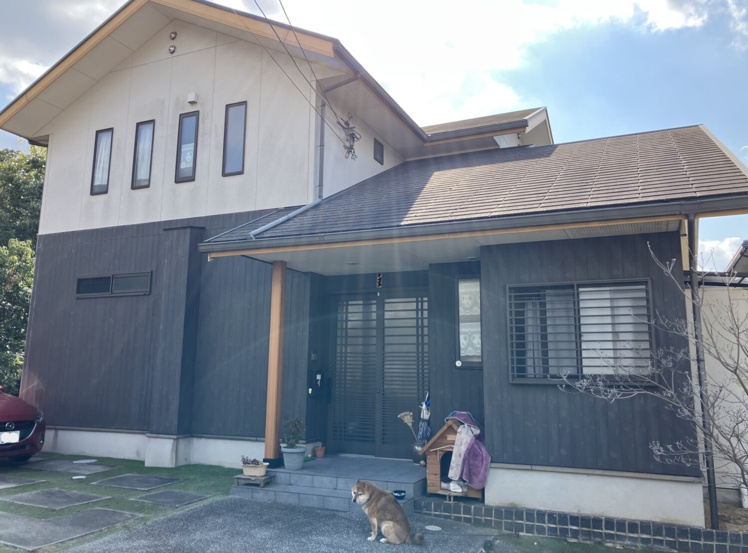 倉敷市 U様邸 屋根塗装・外壁塗装 Before