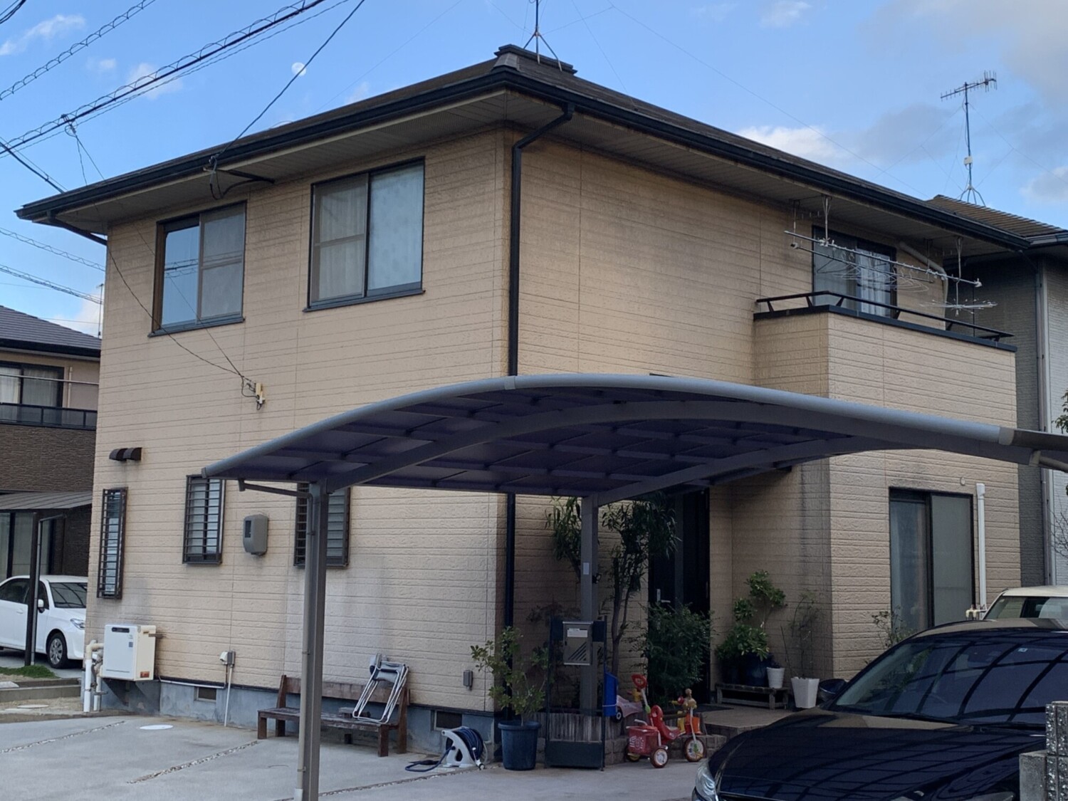 倉敷市 O様邸 屋根塗装・外壁塗装 Before