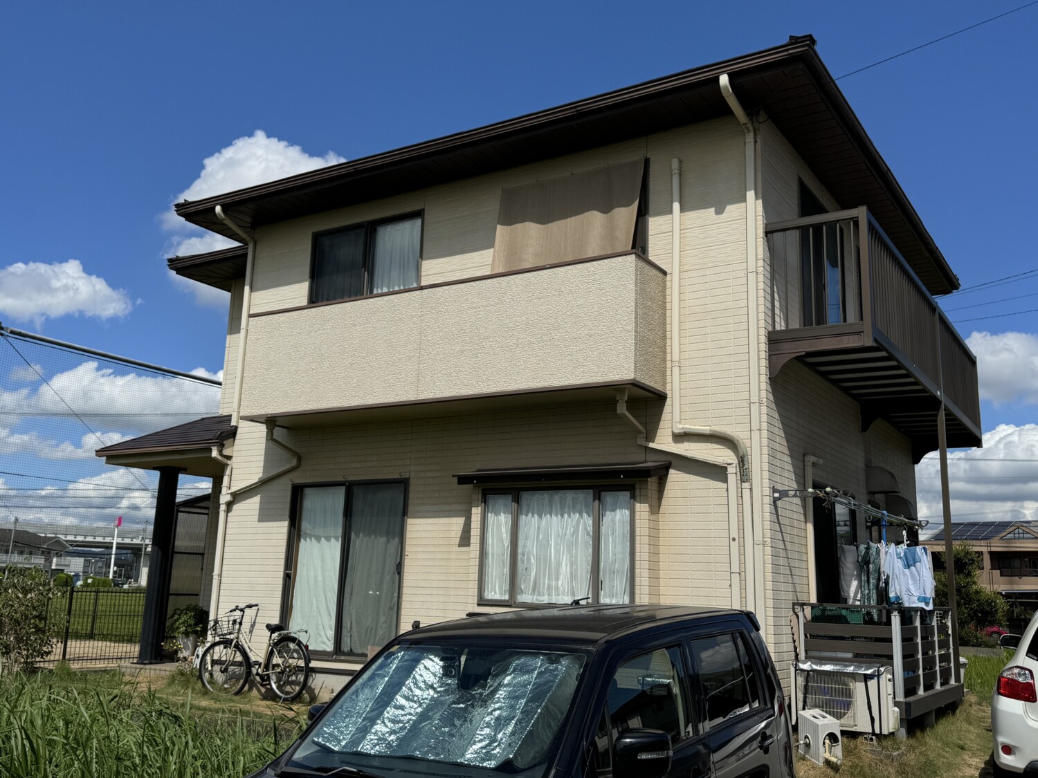 倉敷市 K様邸 屋根塗装・外壁塗装 Before