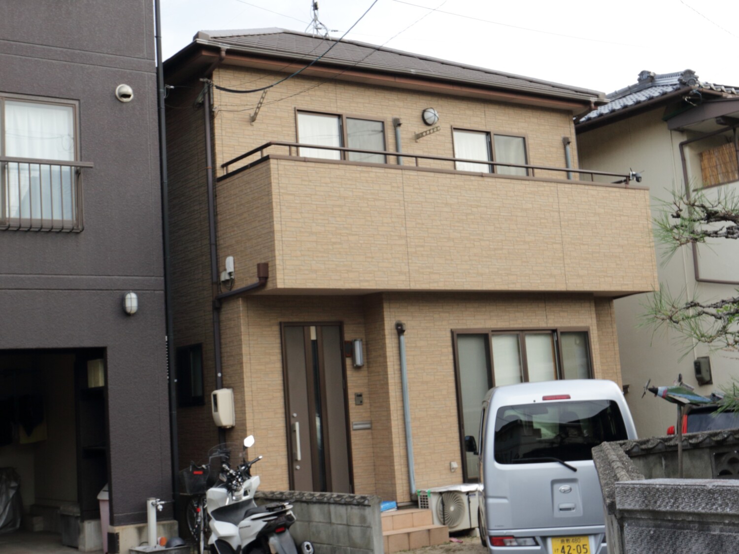 倉敷市 T様邸 外壁塗装（クリヤー）ベランダFRP防水 Before