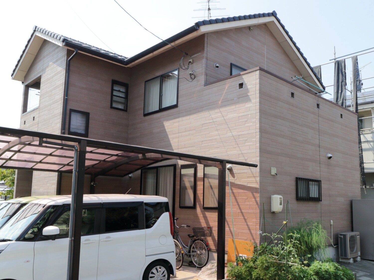 倉敷市 S様邸 外壁塗装・バルコニー防水工事 Before