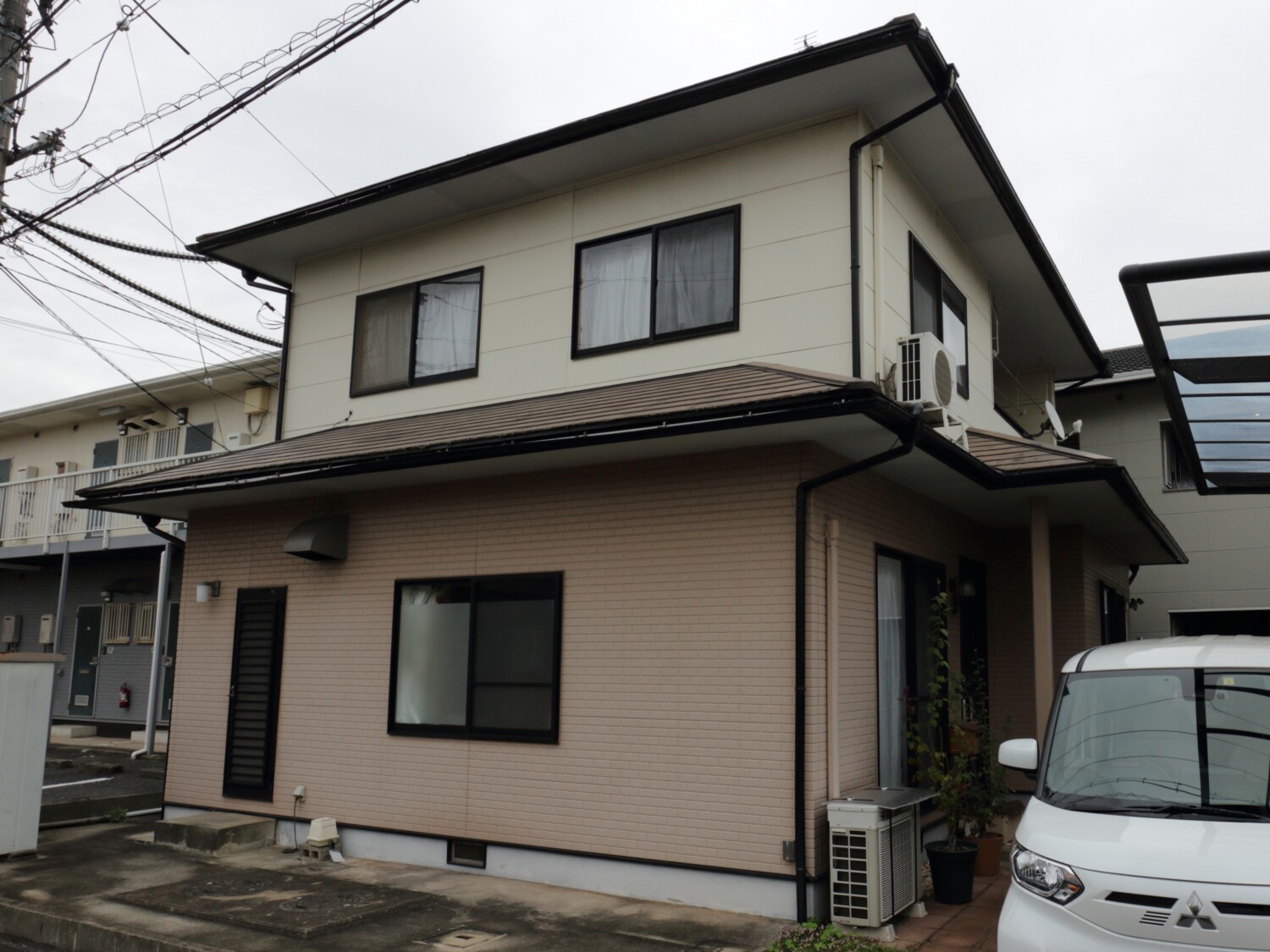 倉敷市 T様邸 屋根カバー・外壁塗装 Before
