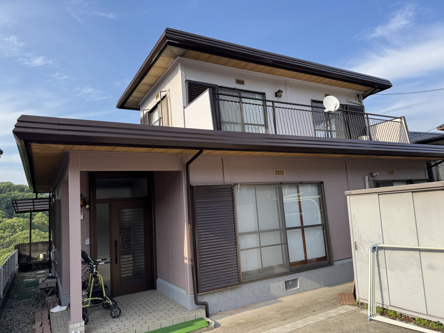 倉敷市 O様邸 屋根塗装・外壁塗装・玄関ドアカバー・浴室リフォーム工事 After