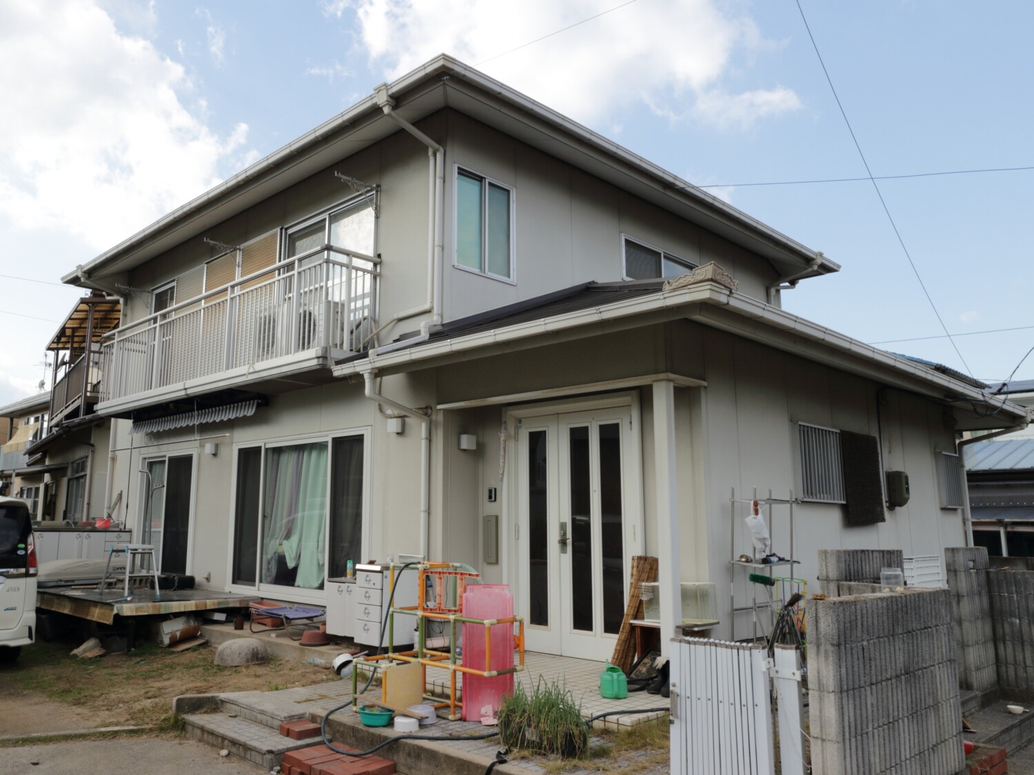 倉敷市 O様邸 屋根カバー・外壁塗装 Before