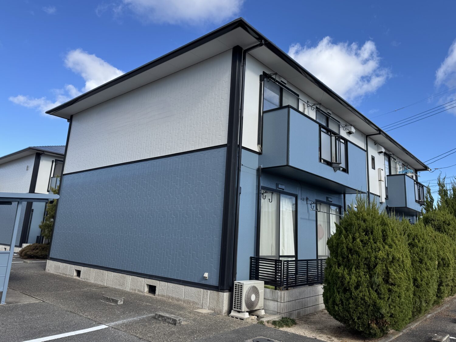 倉敷市アパート 屋根塗装外壁塗装 After