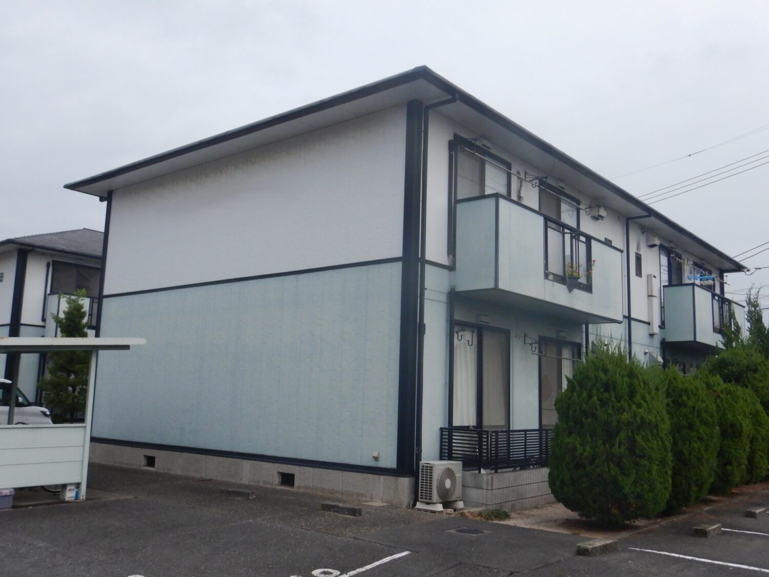 倉敷市アパート 屋根塗装外壁塗装 Before