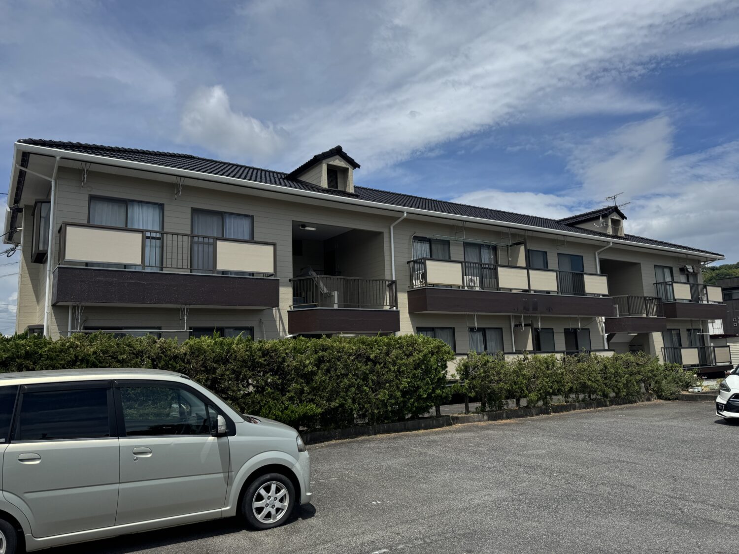 屋根塗装・外壁塗装　倉敷市　S様アパート After