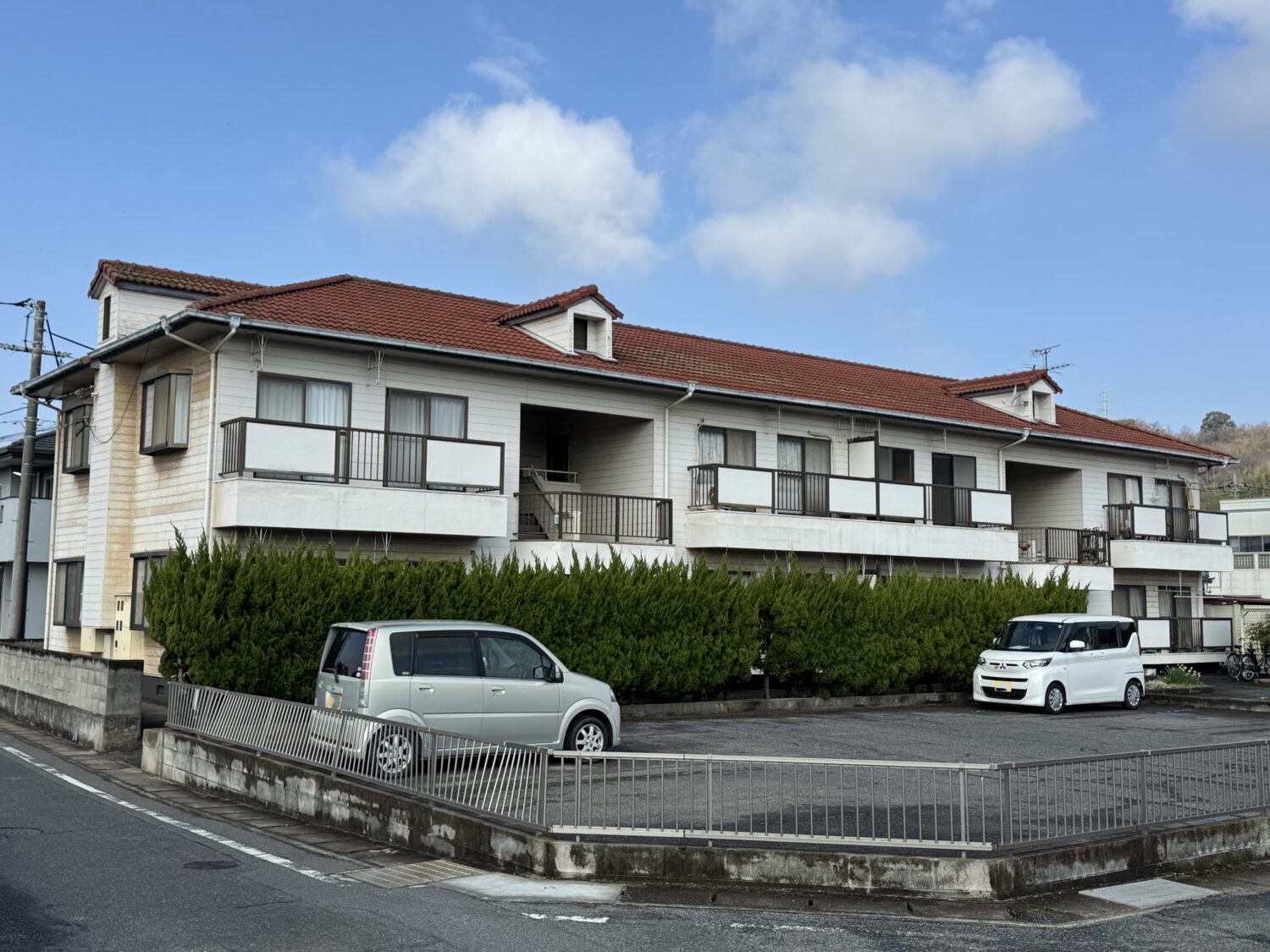 屋根塗装・外壁塗装　倉敷市　S様アパート Before