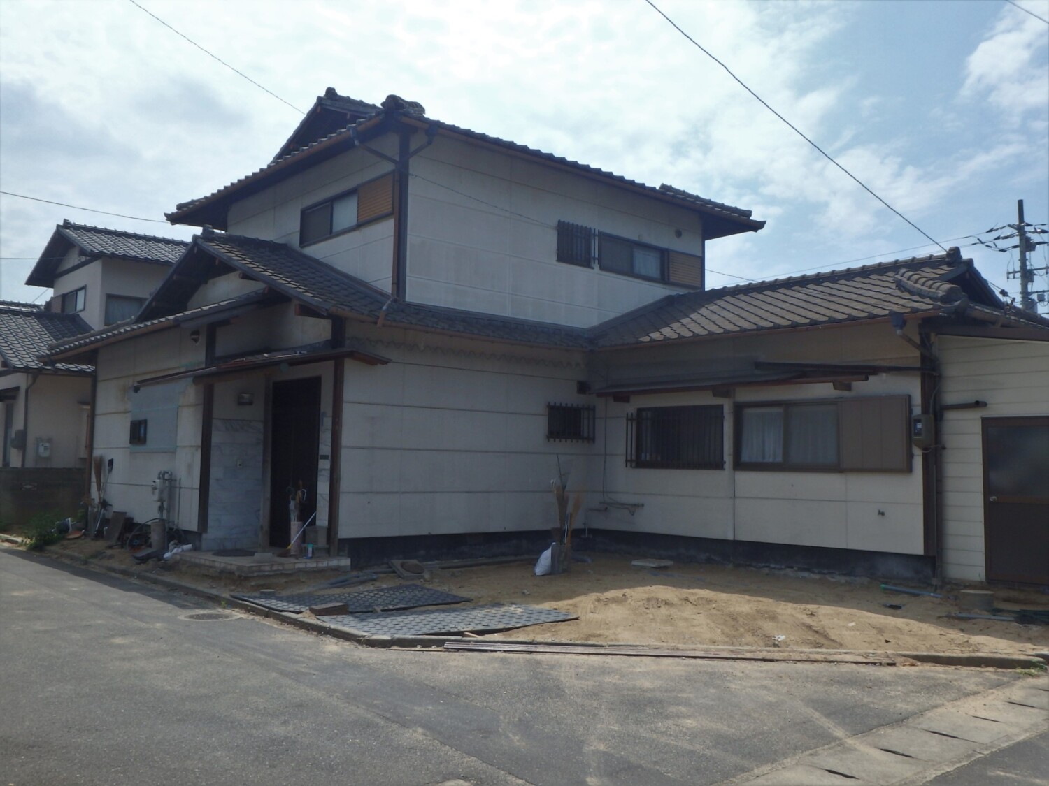 倉敷市 F様邸 外壁塗装・屋根塗装工事 Before