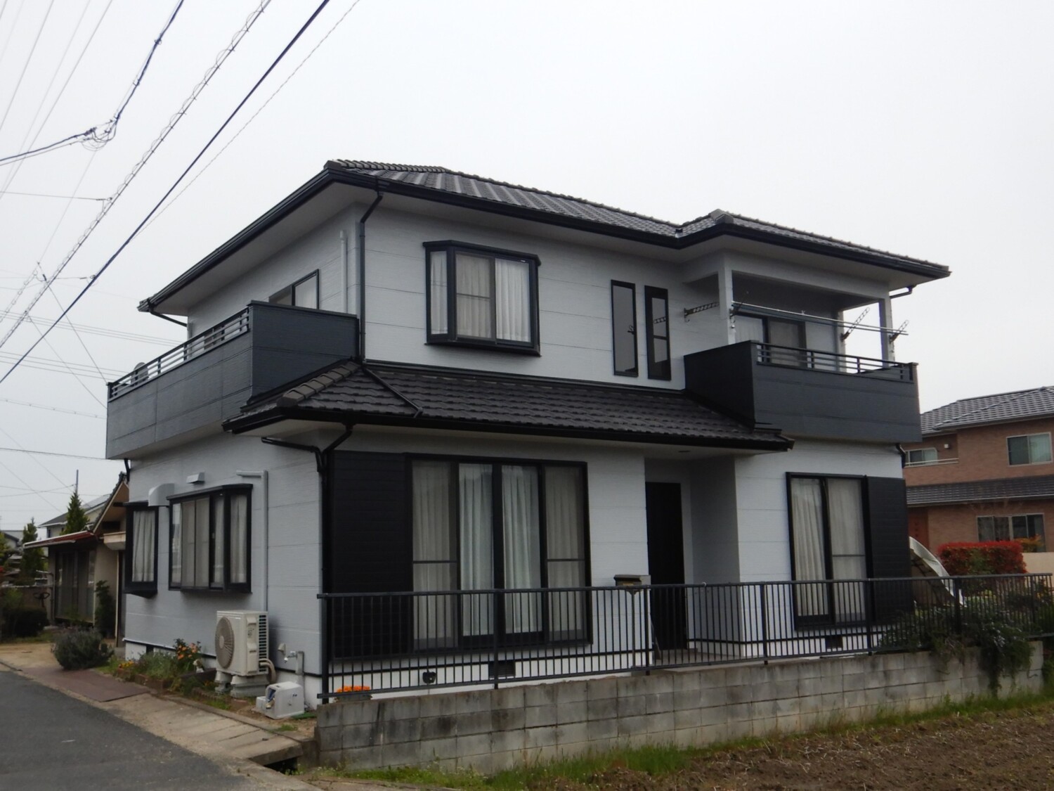 倉敷市 F様邸 外壁塗装工事・防水工事 After