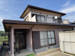 倉敷市 O様邸 屋根塗装・外壁塗装・玄関ドアカバー・浴室リフォーム工事