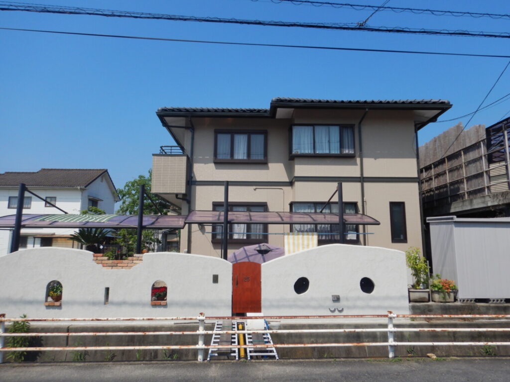 倉敷市 K様邸 外壁塗装（ダブルトーン工法） 追加AFTER