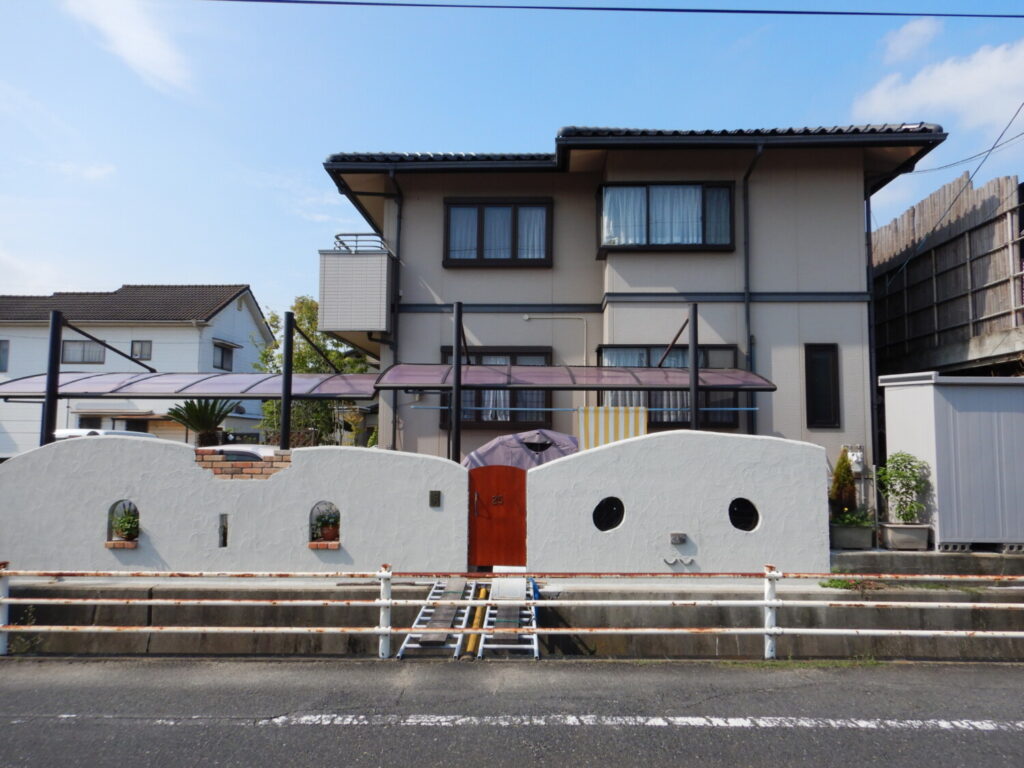 倉敷市 K様邸 外壁塗装（ダブルトーン工法） 追加BEFORE