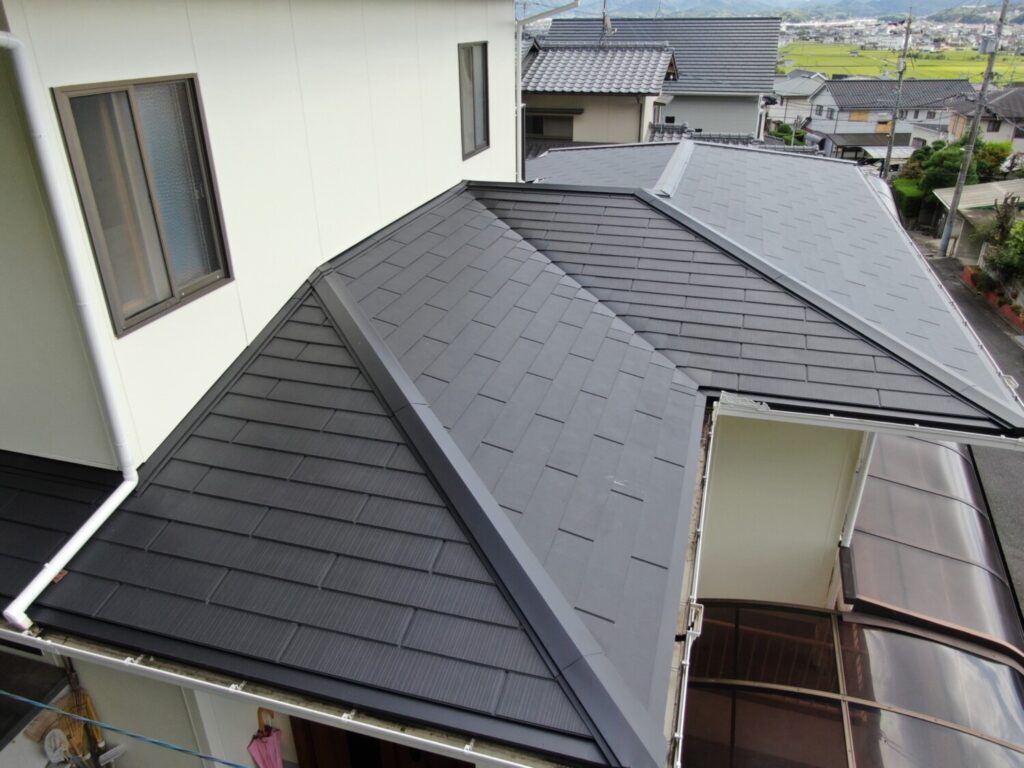 倉敷市 W様邸 屋根カバー工法・外壁塗装 追加AFTER