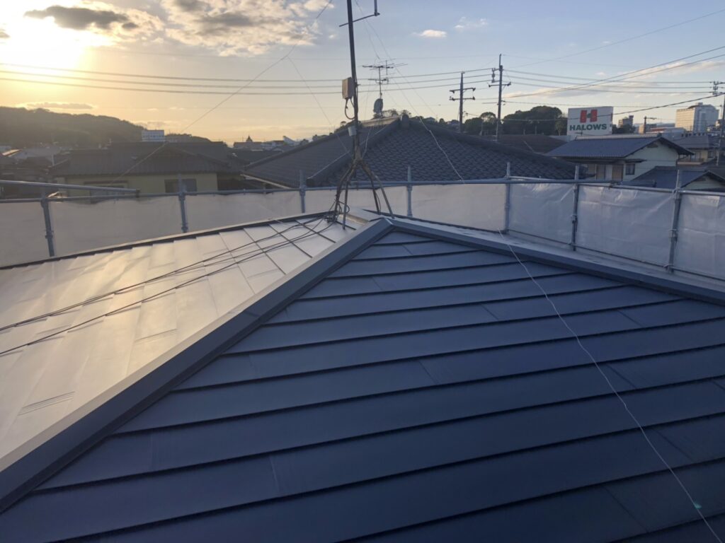 倉敷市 K様邸 屋根カバー工法・外壁塗装工事 追加AFTER