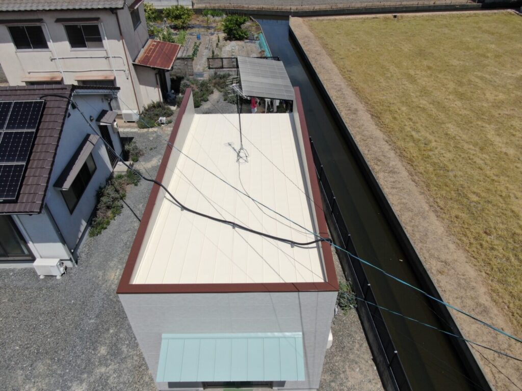 岡山市 H様事務所 屋根塗装・外壁塗装 追加AFTER