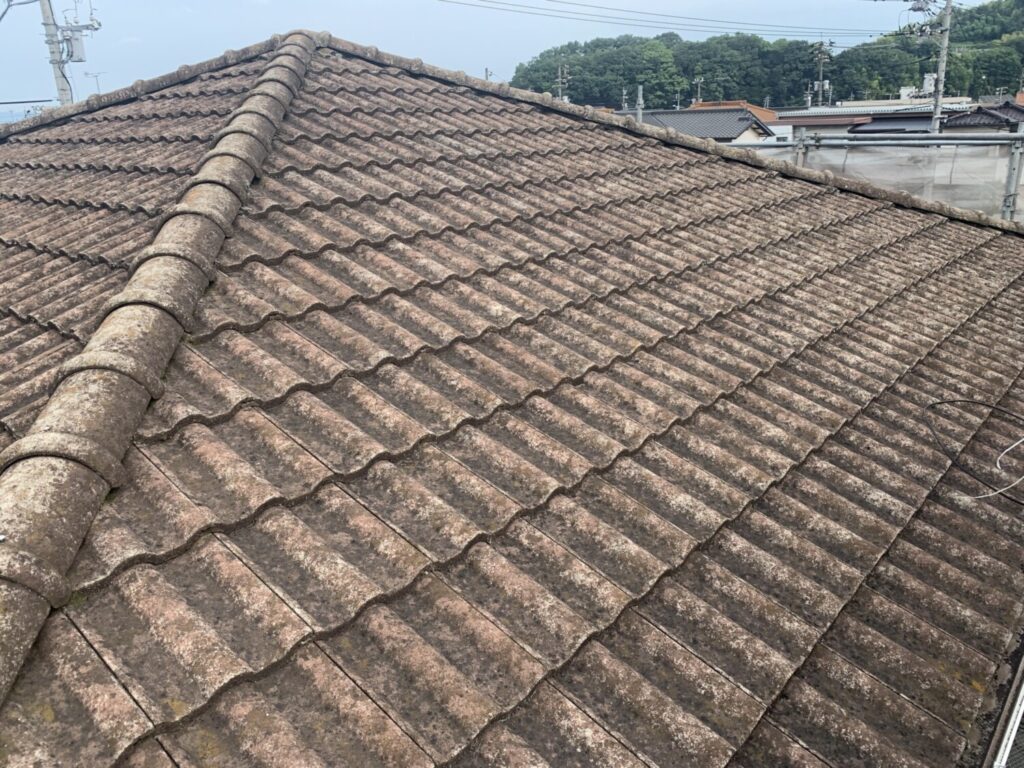 倉敷市 Ｍ様邸 屋根瓦葺き替え・外壁塗装 追加BEFORE