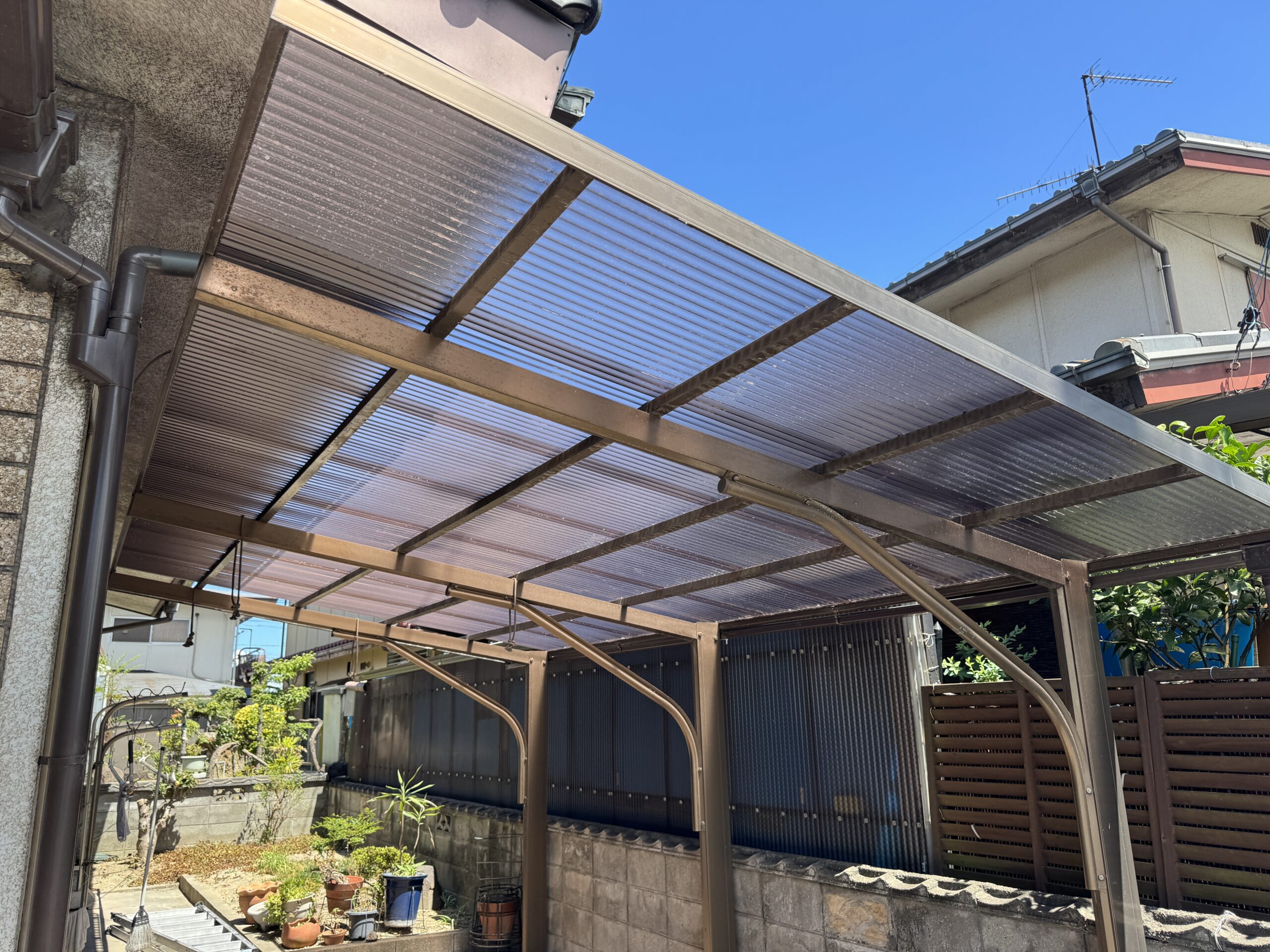 カーポート屋根波板交換 After
