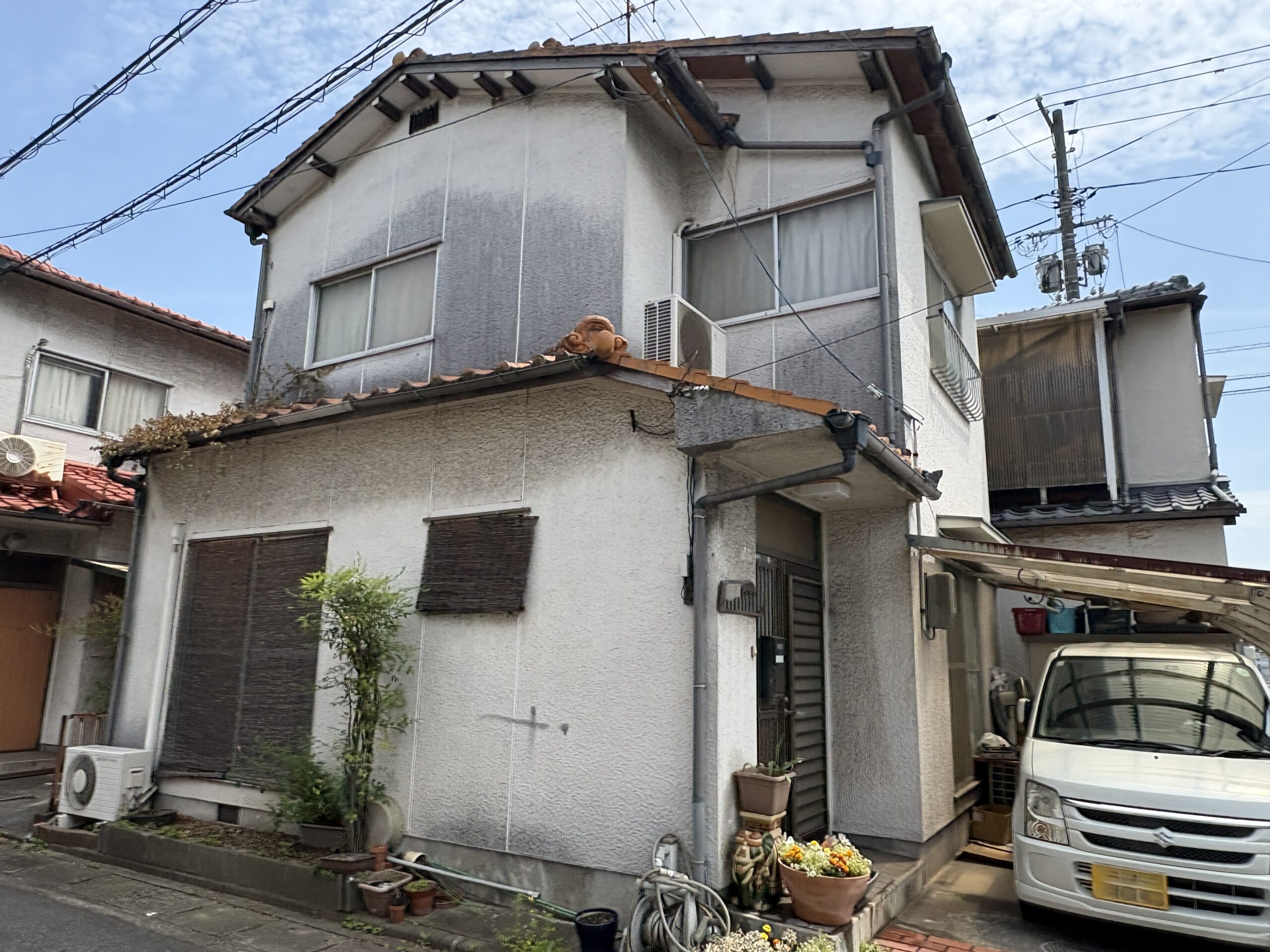 倉敷市　N様邸　屋根葺き替え・外壁塗装 Before